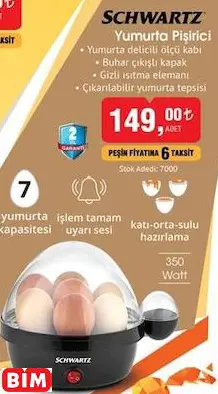 SCHWARTZ YUMURTA PİŞİRİCİ